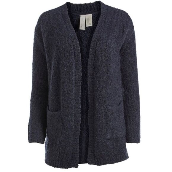 💛Forever 21 Bluish Black Knit Open Front Cardigan Sweater Small - Picture 1 of 11